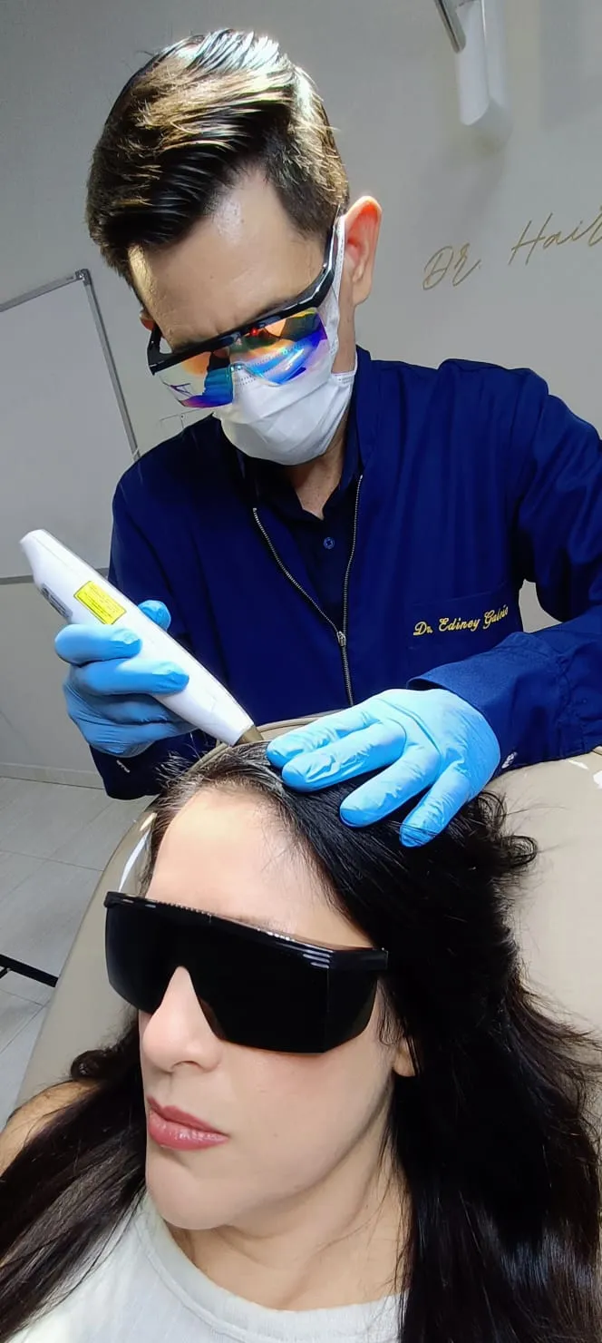 Imagem ilustrativa de fotobiomodulação com laser